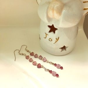 Pink Dangle Earrings